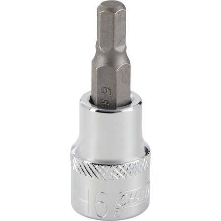Channellock 3/8 In. Drive 6 mm 6-Point Metric Hex Bit Socket 372358